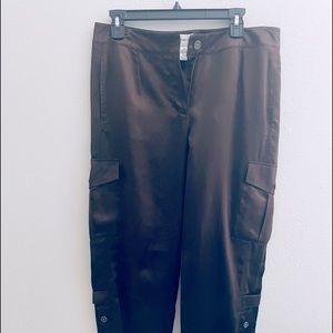 Silk Cargo Pants Sz M